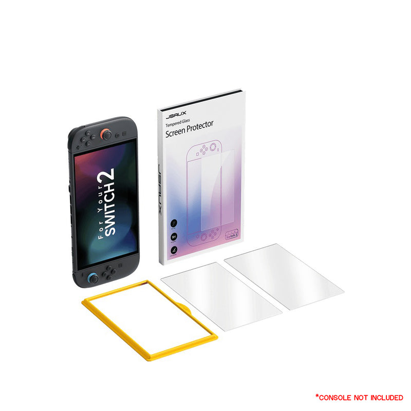 JSAUX Ultra Clear Anti-Glare Matte Tempered Glass Screen Protector 2-Pack for Nintendo Switch 2 (GP0124A)