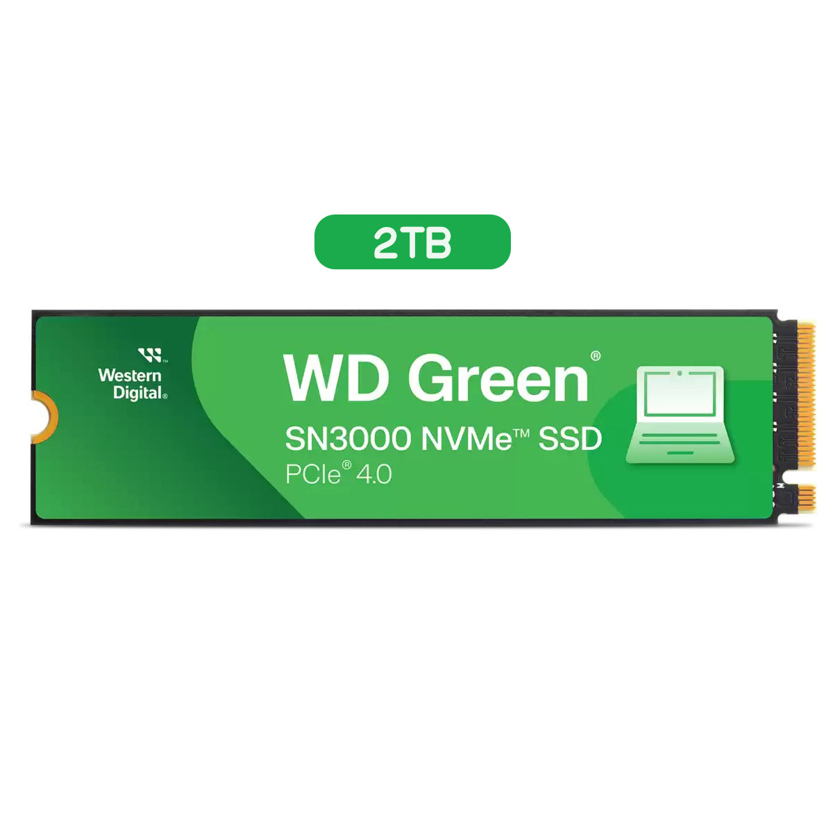 WD Green SN3000 2TB NVMe PCIe Gen 4.0 M.2 2280 Up to 5,000MB/s SSD