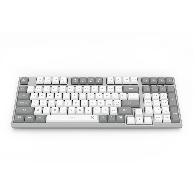 Redragon BK-7114WG Scissor Mechanism Slim Wireless 96% Keyboard (White/Grey)