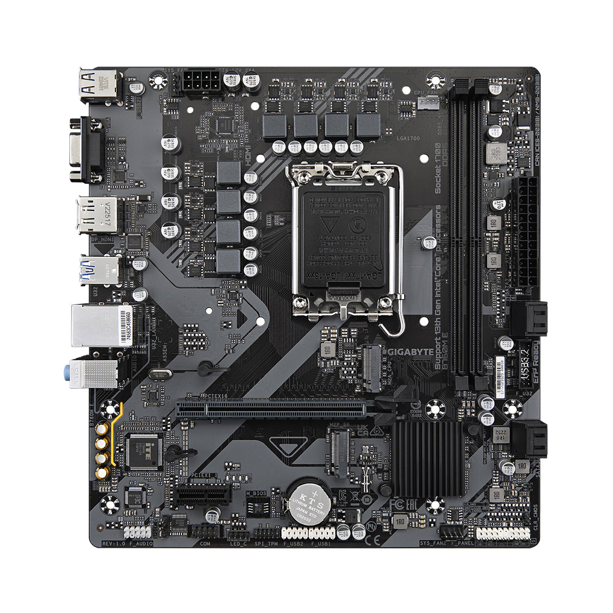 Gigabyte B760M E (rev. 1.0) DDR5 Intel UD Motherboard