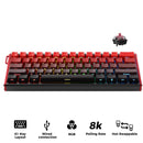 Ajazz ALUX60 RGB Wired 61-Keys Aluminum CNC Case Hot-Swappable Mechanical Keyboard (Gradient Side Engraving Lucky Strike) (Ketai Newcomer Magnetic Switch)