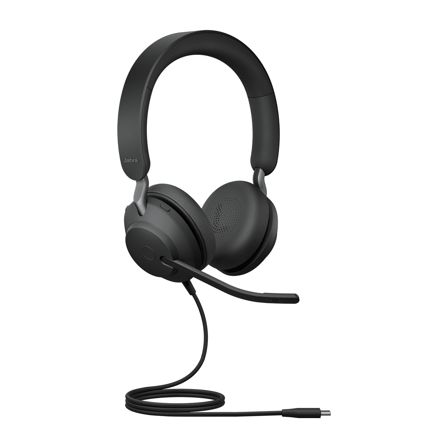 JABRA Evolve2 40 USB-C MS Stereo Headset With Noise Cancellation (Black)
