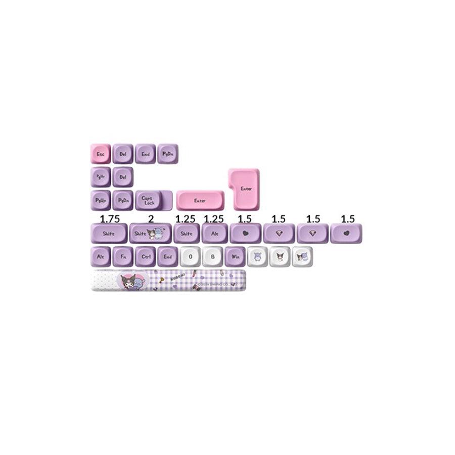 Akko Kuromi Keycap Set MOA Profile 138 Keys