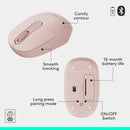 Logitech MK250 Compact Wireless Mouse and Keyboard (Rose) (920-013561)