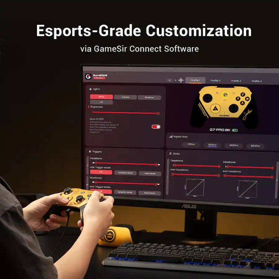 GameSir G7 Pro 8K PC Wireless eSports Gaming Controller (Champion Ed)