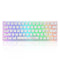 E-Yooso Z-11 Tri-Mode RGB 63 Keys Hot Swappable Mechanical Keyboard White (Brown Switch)