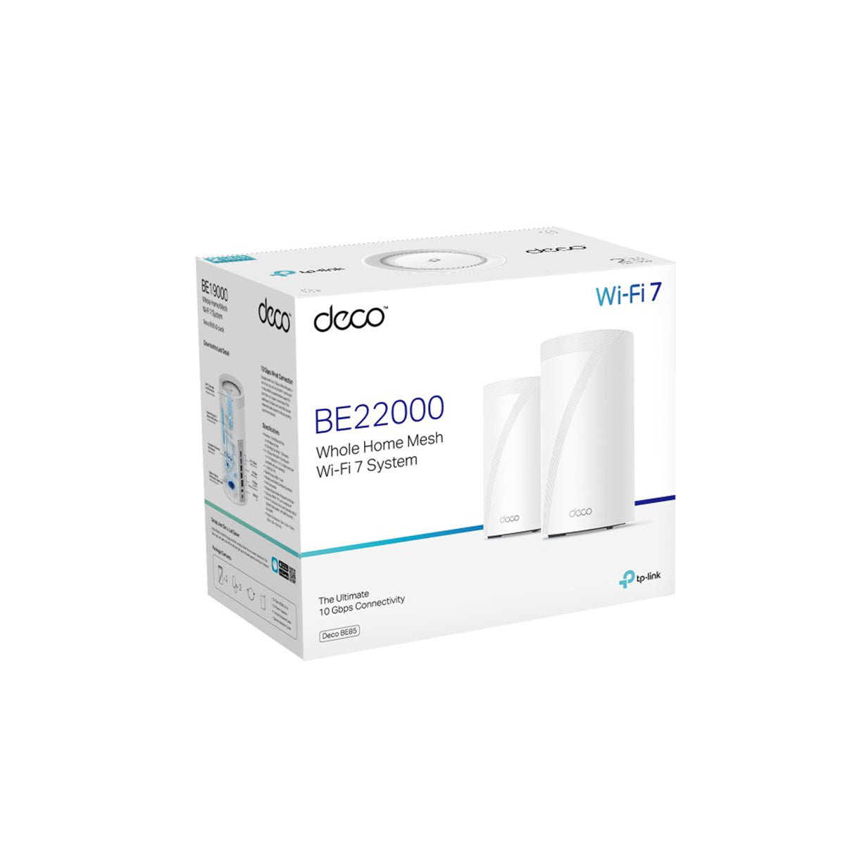 TP-Link Deco BE85 BE22000 Tri-Band Whole Home Mesh WiFi 7 System (1-Pack, 2-Pack, 3-Pack)