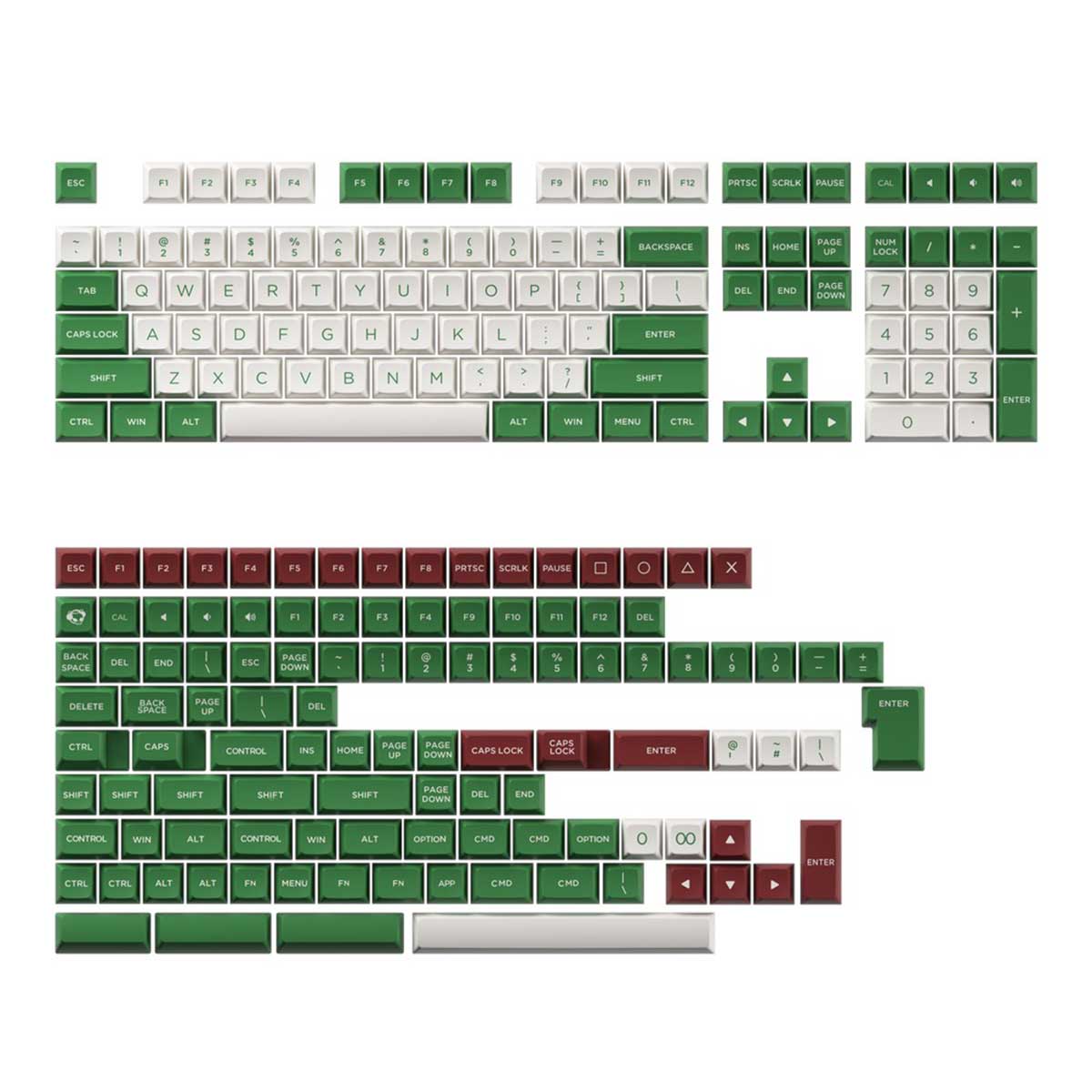 Akko Matcha Red Bean Keycaps Set OSA 217 KEYS - DataBlitz