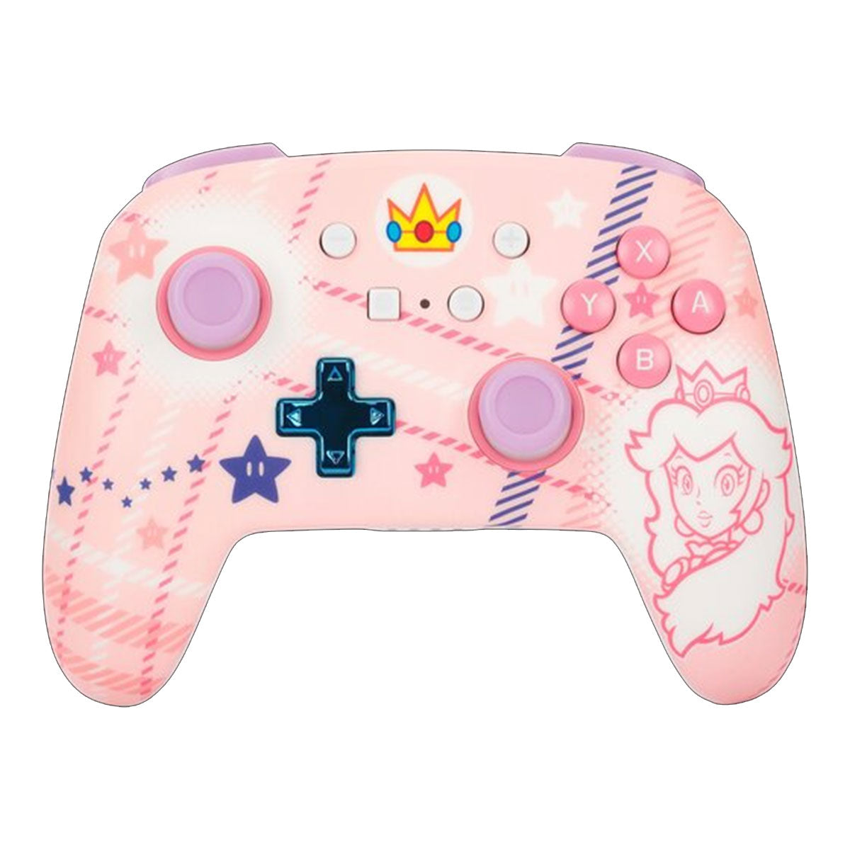 Power A Enhanced Wireless Controller for Nintendo Switch (Princess Peach Plaid)