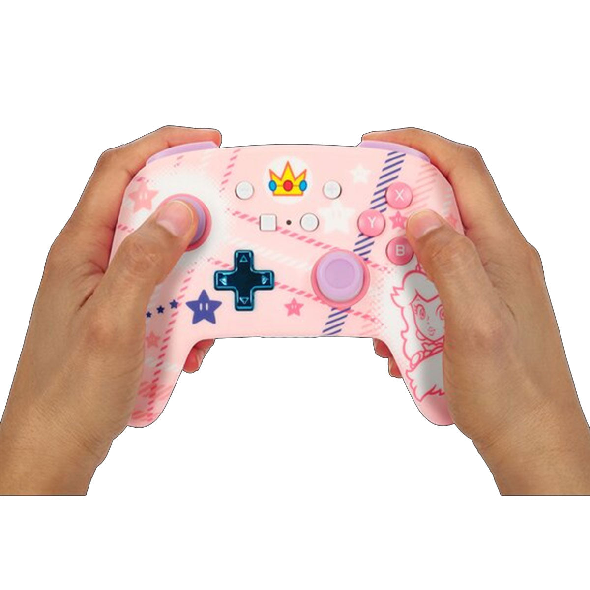 Power A Enhanced Wireless Controller for Nintendo Switch (Princess Peach Plaid)