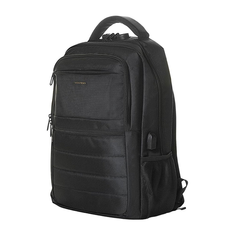 Vention Water-Repellent Laptop Backpack with USB & Lock Equipped - 20L (Black) (KRKB0)