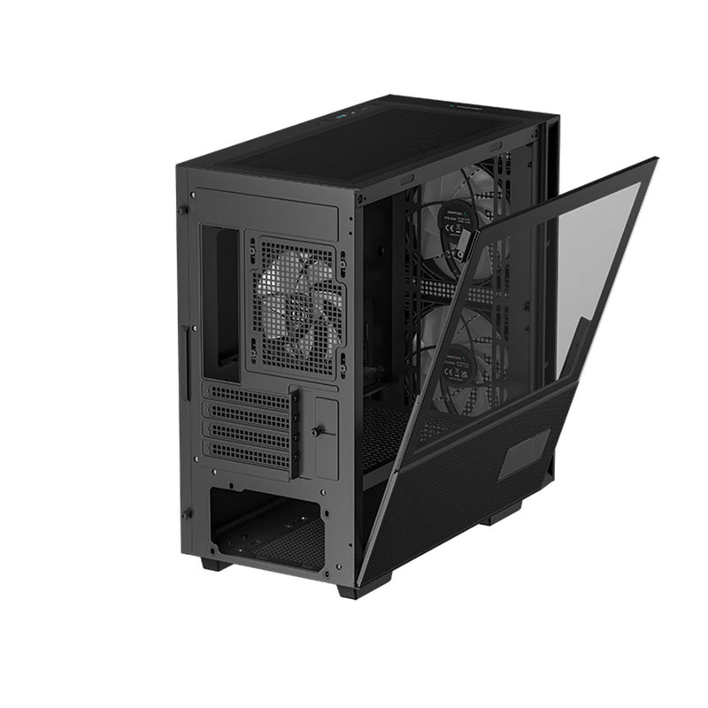 Deepcool CH360 Digital Micro Tower Mini-ITX/Micro ATX Case With Digital Display Screen With Tempered Glass Window