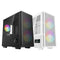 Deepcool CH360 Digital Micro Tower Mini-ITX/Micro ATX Case With Digital Display Screen With Tempered Glass Window