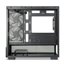 Tecware Infinity M Dual Tempered Glass MATX PC Case (Black, White)