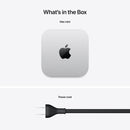 Apple Mac Mini M4 chip with 10-core CPU and 10-core GPU 16GB Unified Memory + 512GB SSD Wi-Fi + Ethernet (Silver) (MU9E3PP/A)