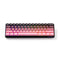 MonsGeek FUN60 Pro SP Shine-Through Black & Pink Gradient Multi-Mode RGB Mechanical Keyboard