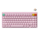 Nuphy Node75 High-Profile Hot-Swappable 82-Key Tri-Mode Wireless Mechanical Keyboard (Light Pink) (Blush Max Switch)