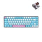 E-Yooso Z-686 Ice Blue Single Light 68 Keys Wired Mechanical Keyboard White/Blue (Brown Switch)