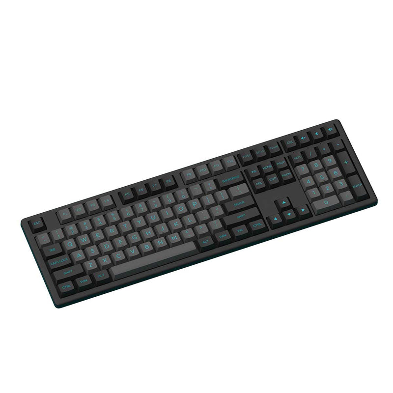 Monsgeek MX108 Business Wireless Mechanical Keyboard & Mouse Combo (Black & Cyan)