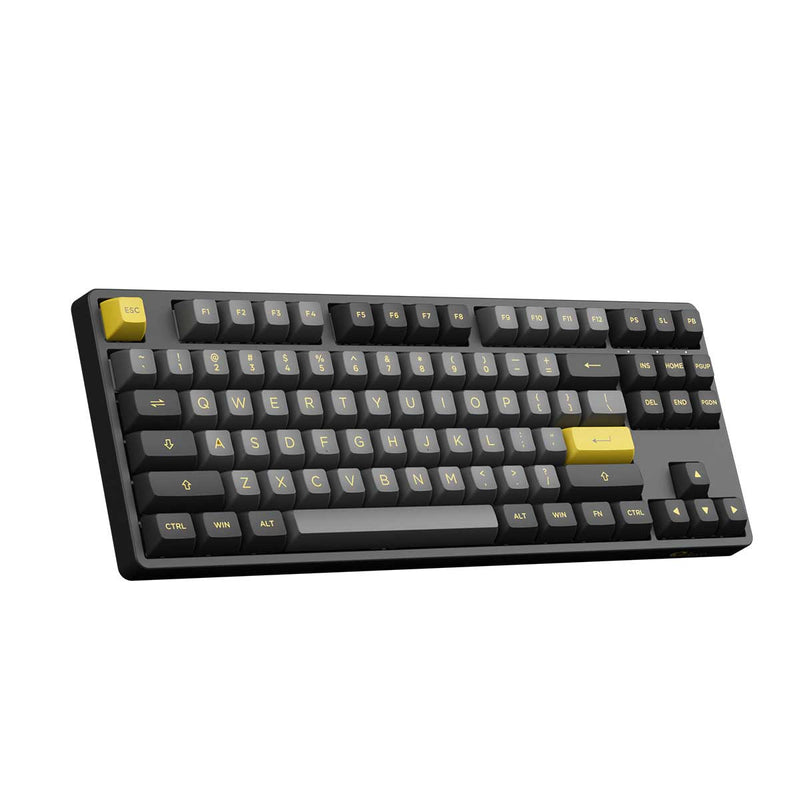 Akko Black & Gold 5087B Plus RGB Hot-Swappable Mechanical Keyboard (Akko CS Silver)