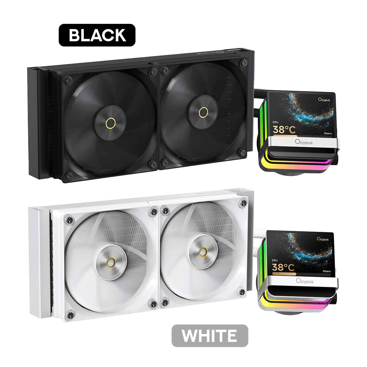 Ocypus Sigma L24 Pro 240mm ARGB AIO Liquid Cooler with 3.5" Square IPS Screen | DataBlitz