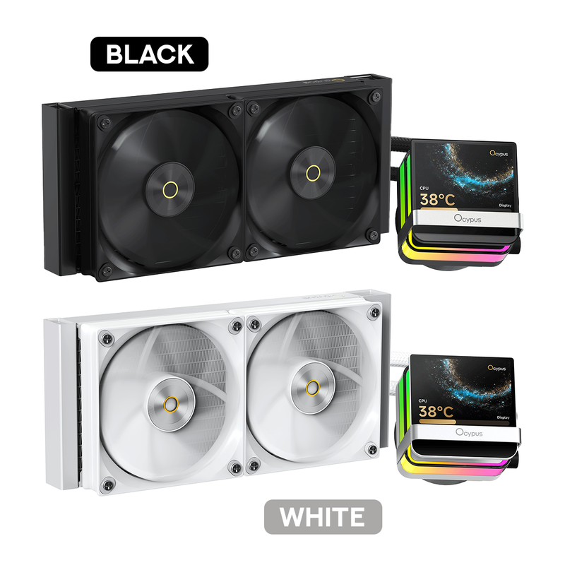 Ocypus Sigma L24 Pro 240mm ARGB AIO Liquid Cooler with 3.5" Square IPS Screen | DataBlitz