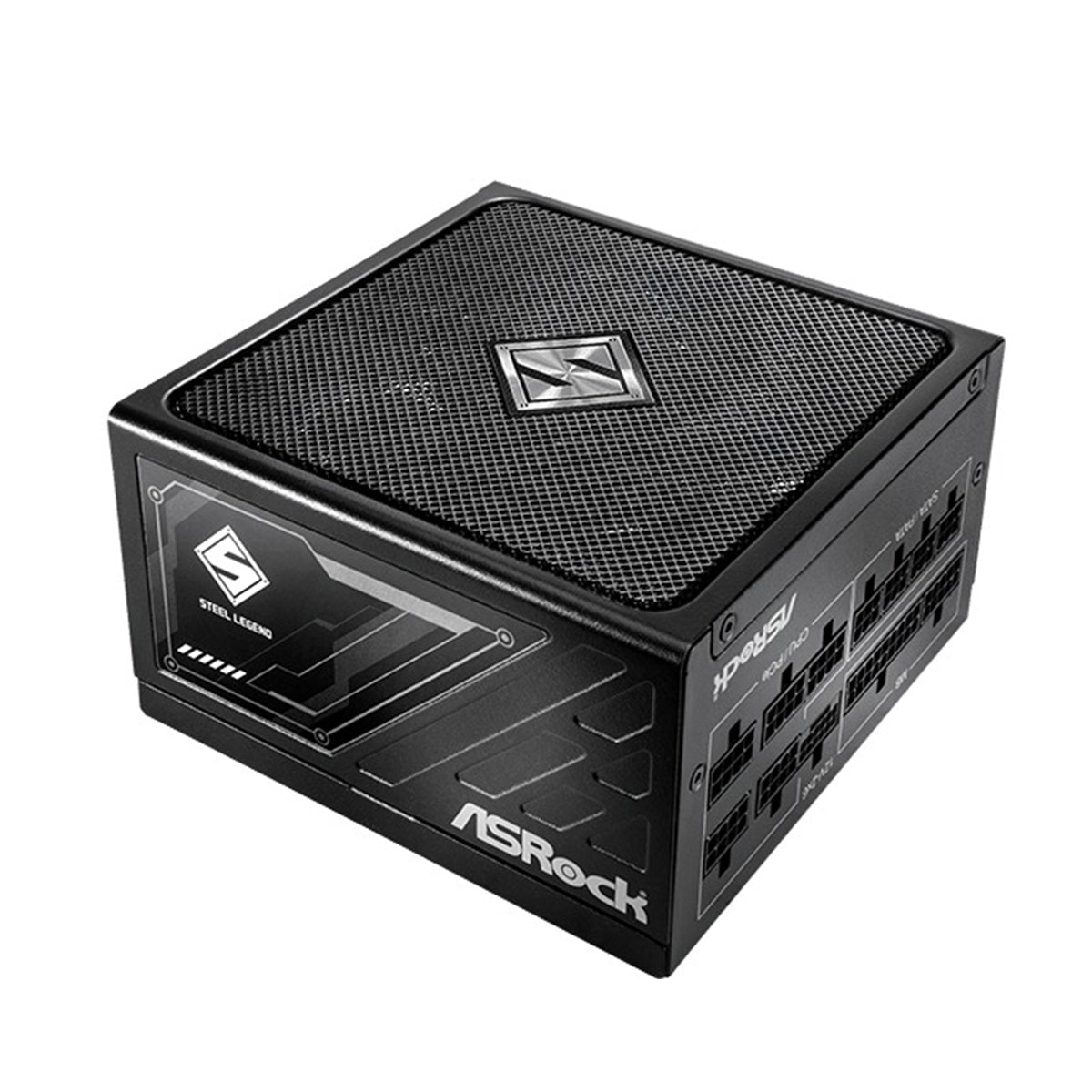 ASRock Steel Legend SL-1000G 1000W 80+ Gold & Cybenetics Platinum ATX 3.1 PCIe 5.1 Full Modular Power Supply (Black)