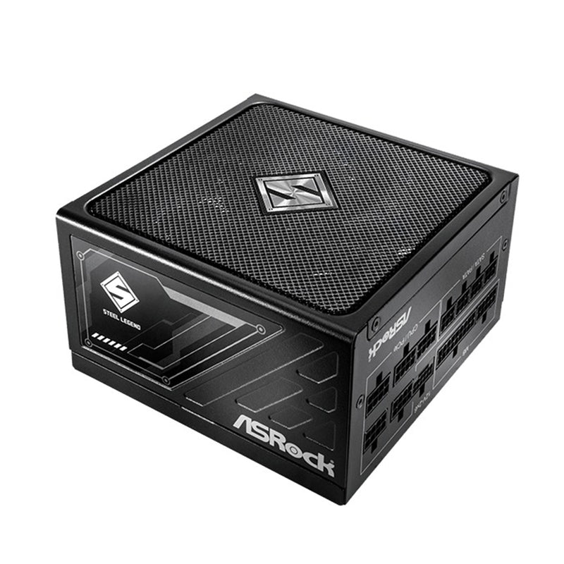 ASRock Steel Legend SL-1000G 1000W 80+ Gold & Cybenetics Platinum ATX 3.1 PCIe 5.1 Full Modular Power Supply (Black)