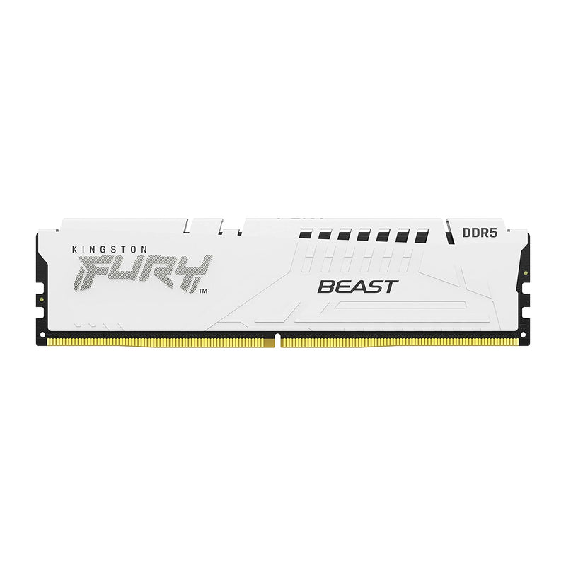 Kingston Fury Beast 32GB (2X16GB) DDR5 EXPO 6000MT/S CL36-44-44 Memory (White) (KF560C36BWE2K2-32)