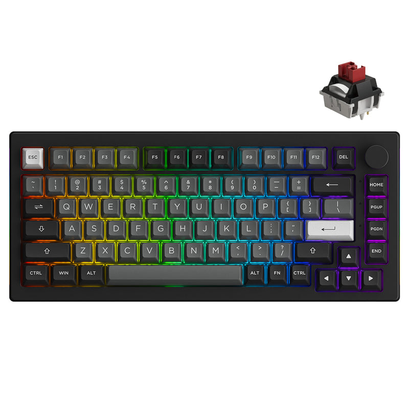 Akko Black & Silver 5075B Plus Multi-Modes RGB Hot-Swappable Mechanical Keyboard