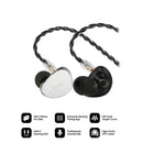 SIMGOT EG280 1DD + 1 Planar HiFi In-Ear Monitor for Gaming (Black)