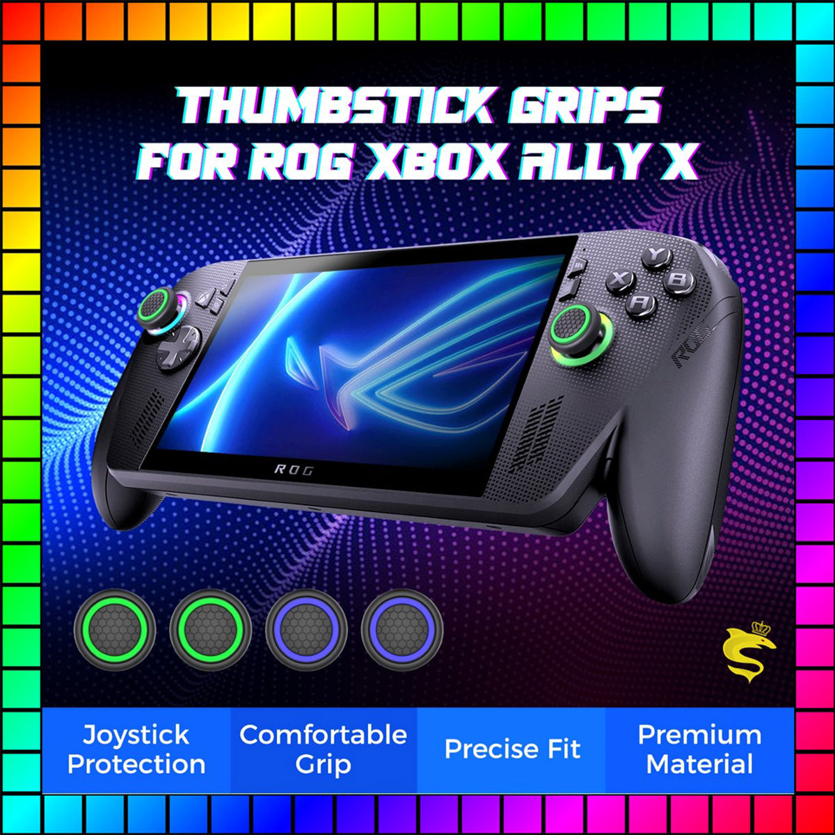 IINE Joystick Caps for ROG Xbox Ally X (Green/Purple) (L1250)