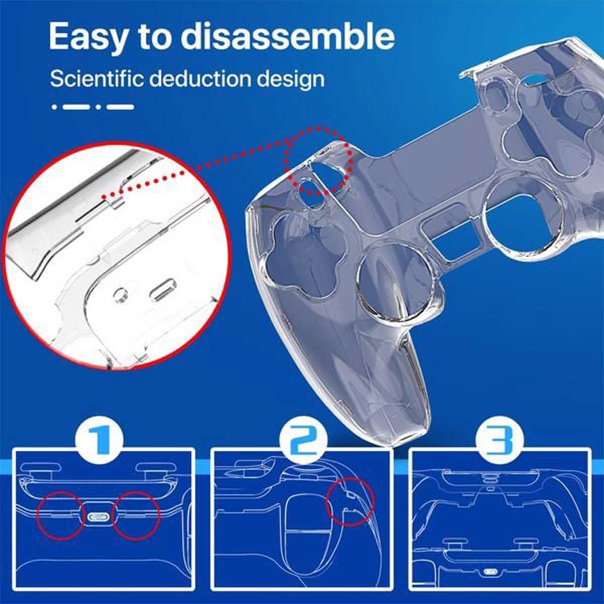 IINE Controller Pc Case For PS5 (Transparent) (L551)