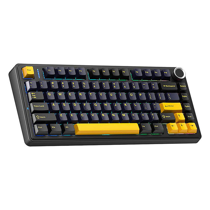 Aula F75 RGB Tri-Mode Type-C 75% 80-Key Gasket Structure Hot-Swap Mechanical Gaming Keyboard