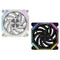 DarkFlash INF34R Single Reverse Blade PWM ARGB Cooling Fan (Black, White)