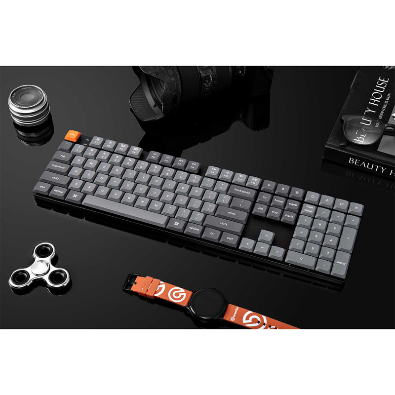 Keychron K5 Max QMK/VIA RGB Backlight Hot-Swappable Wireless Custom Mechanical Keyboard (Low Profile Gateron Mechanical Brown Switch/Red Switch) (K5M-H3, K5M-H1)