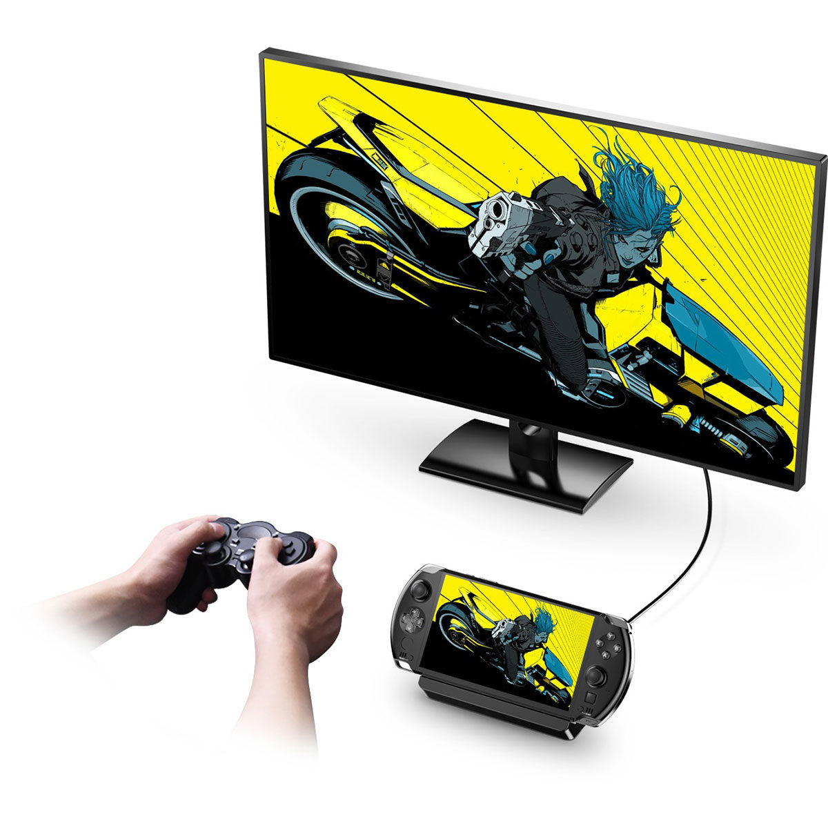 GPD Win 4 2024 Handheld PC Gaming Console (Black)