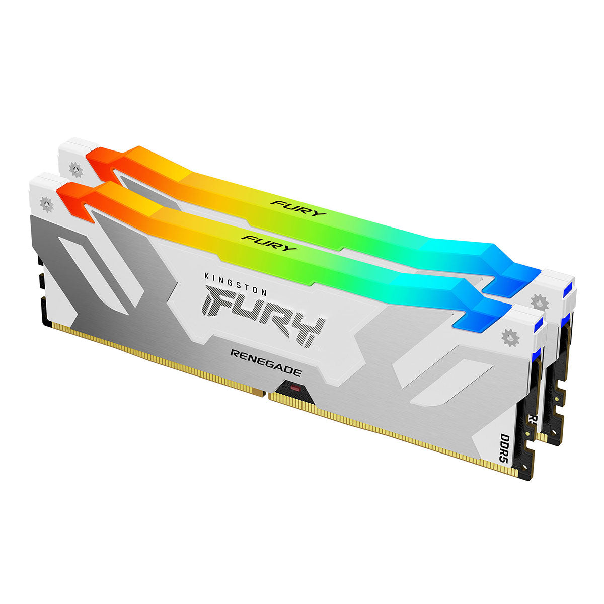 Kingston Fury Renegade 64GB (2x32GB) DDR5 RGB XMP 6000MT/S CL32 Memory (White) (KF560C32RWAK2-64)