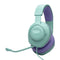 JBL Quantum 100 M2 Wired Over-Ear Gaming Headset (Black, Cyan, Purple)