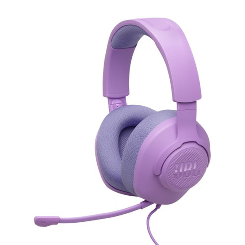 JBL Quantum 100 M2 Wired Over-Ear Gaming Headset (Black, Cyan, Purple)