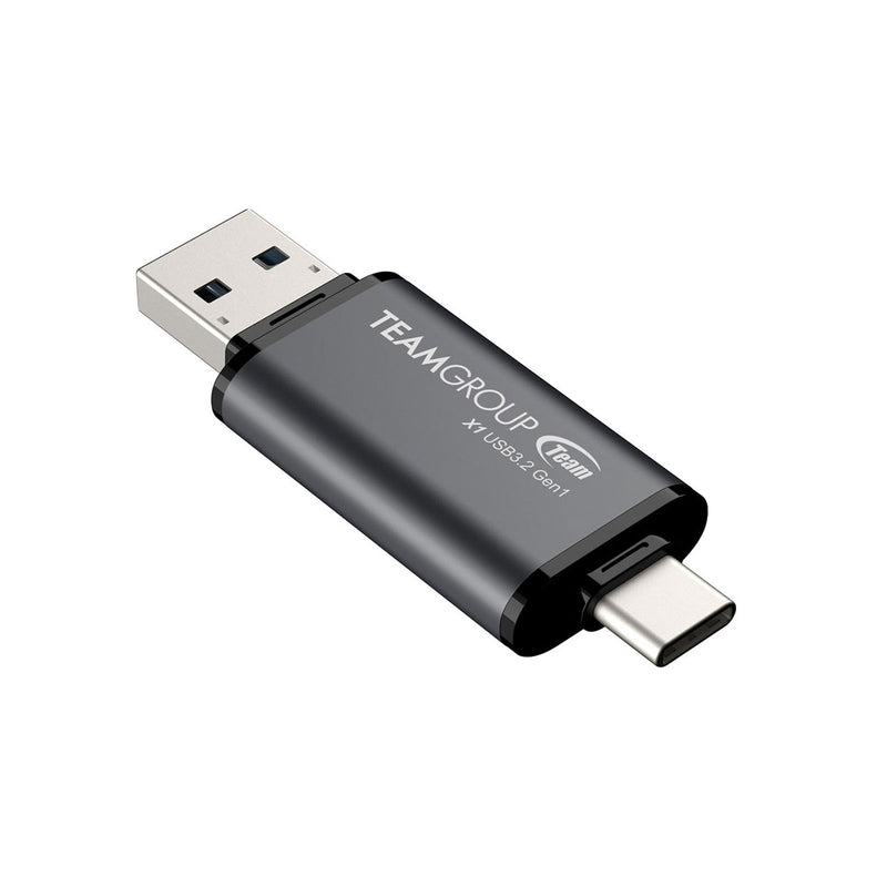 TeamGroup X1 128GB USB 3.2 Gen1 Type-C & Type-A 100MB/s Read Flash Drive (TX13128GC01)