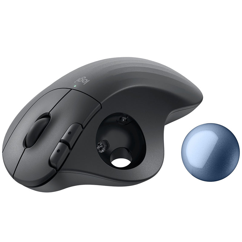 Logitech Ergo M575S Wireless Trackball Mouse (Black, White)