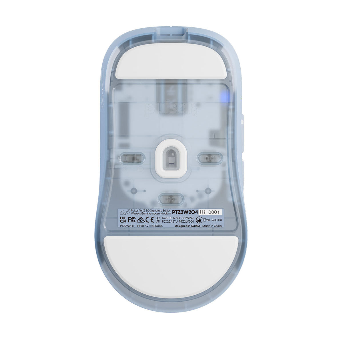 Pulsar TenZ 2.0 Ultra Light Weight eSports Wireless Gaming Mouse Medium (Misty Blue) (PTZ2W204)
