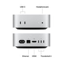 Apple Mac Mini M4 Chip with 10-core CPU and 10-core GPU 16GB Unified Memory + 256GB SSD Wi-Fi + Ethernet (Silver) (MU9D3PP/A)