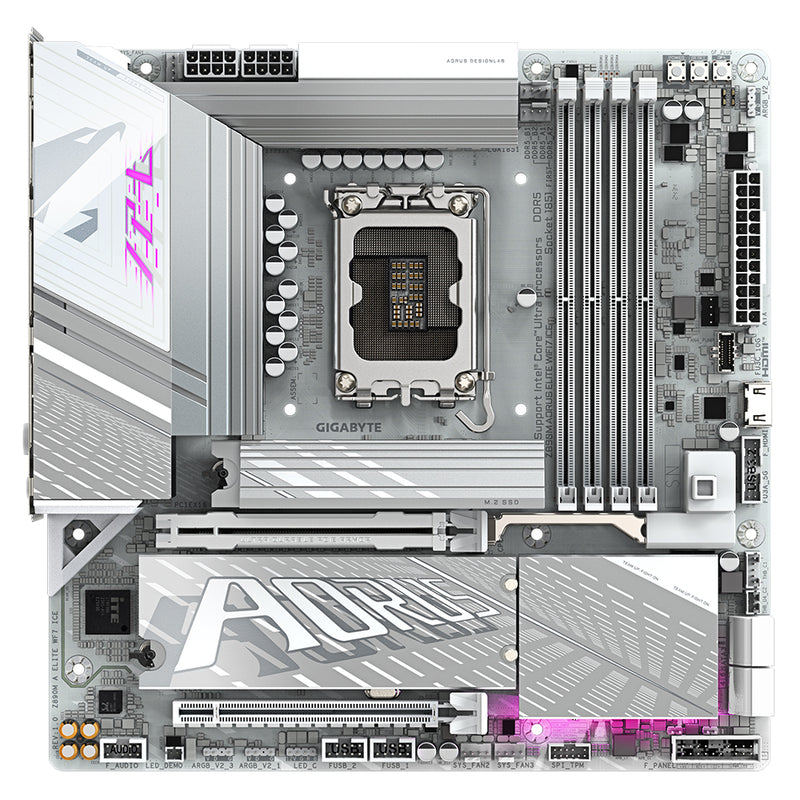 Gigabyte Z890M Aorus Elite Wifi 7 Ice DDR5 Intel Motherboard