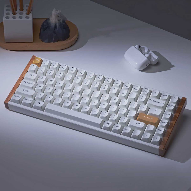 Keychron K2 HE Special Ed. Hot-Swappable RGB Backlight 75% Wireless Magnetic Switch Custom Keyboard - White (Gateron Double-Rail Magnetic Nebula Switch) (K2H-Q1)