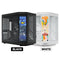 Hyte Y70 Touch Infinite 3rd Gen Dual Chamber ATX Mid Tower Modern Aesthetic Case with 14.9" LCD Screen (Snow White, Pitch Black) (CS-HYTE-Y70TTI-WW, CS-HYTE-Y70TTI-BB)