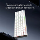Ajazz ALUX68 Max RGB Wired 68-Keys Aluminum CNC Case Hot-Swappable Mechanical Keyboard (White) (Kotec Switch)