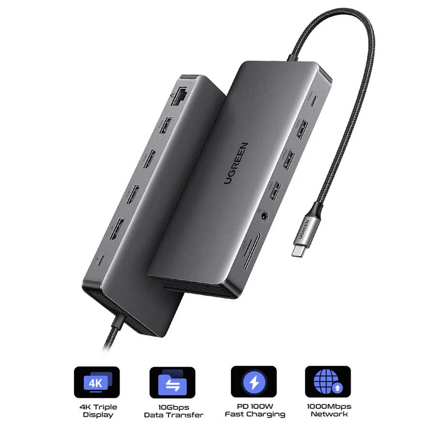 UGreen USB-C 13-In-1 Multifunction Adapter (Grey) (CM681/15978) | DataBlitz