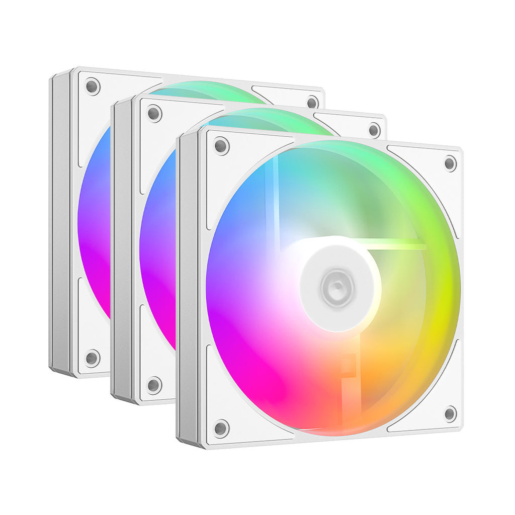 ID-Cooling ARGB Trio FX 120mm 4Pin PWM/3Pin 5V ARGB Silent Daisy Chain ...